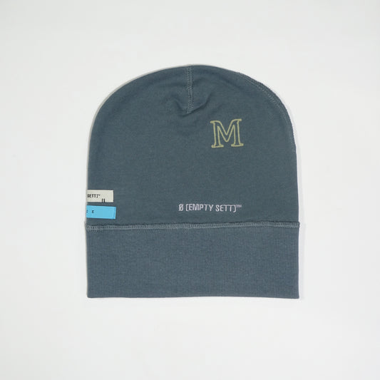 MUZE TURQUOISE LABEL× Ø【EMPTY SETT】™️ - LOGO EMBROIDERY CAP(GUNMETAL) ミューズ エンプティーセット ロゴ エンブロイデリーキャップ ガンメタル
