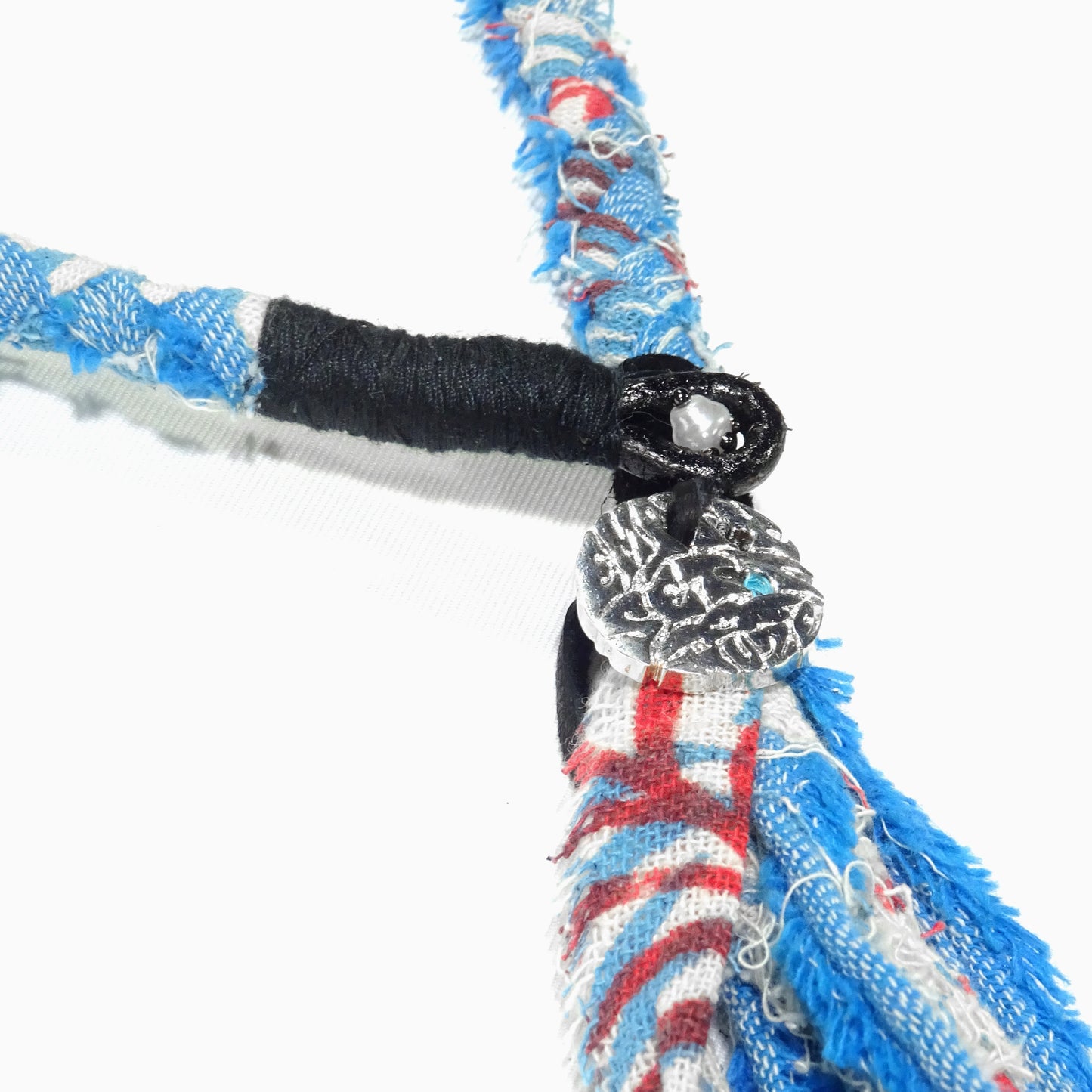 MUZE TURQUOISE LABEL× Ø【EMPTY SETT】™️ - EMBLEMATIC BANDANA NECKALCE(TURQUOISE) ミューズ エンプティーセット エンブレム バンダナ ネックレス ターコイズ