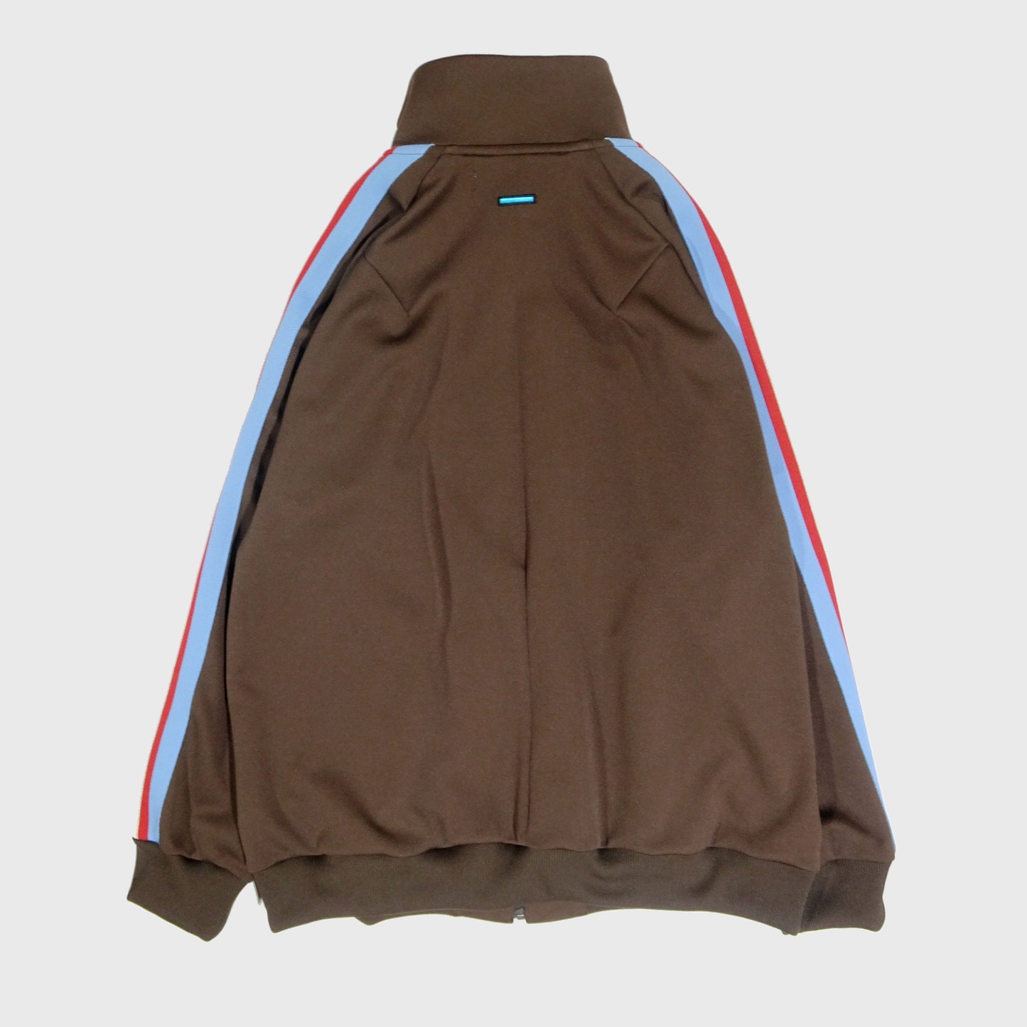 MUZE TURQUOISE LABEL - TRACK JERSEY JACKET (BROWN×RED LINE) ミューズ 2023年春夏 ジャージー ジャケット ブラウン