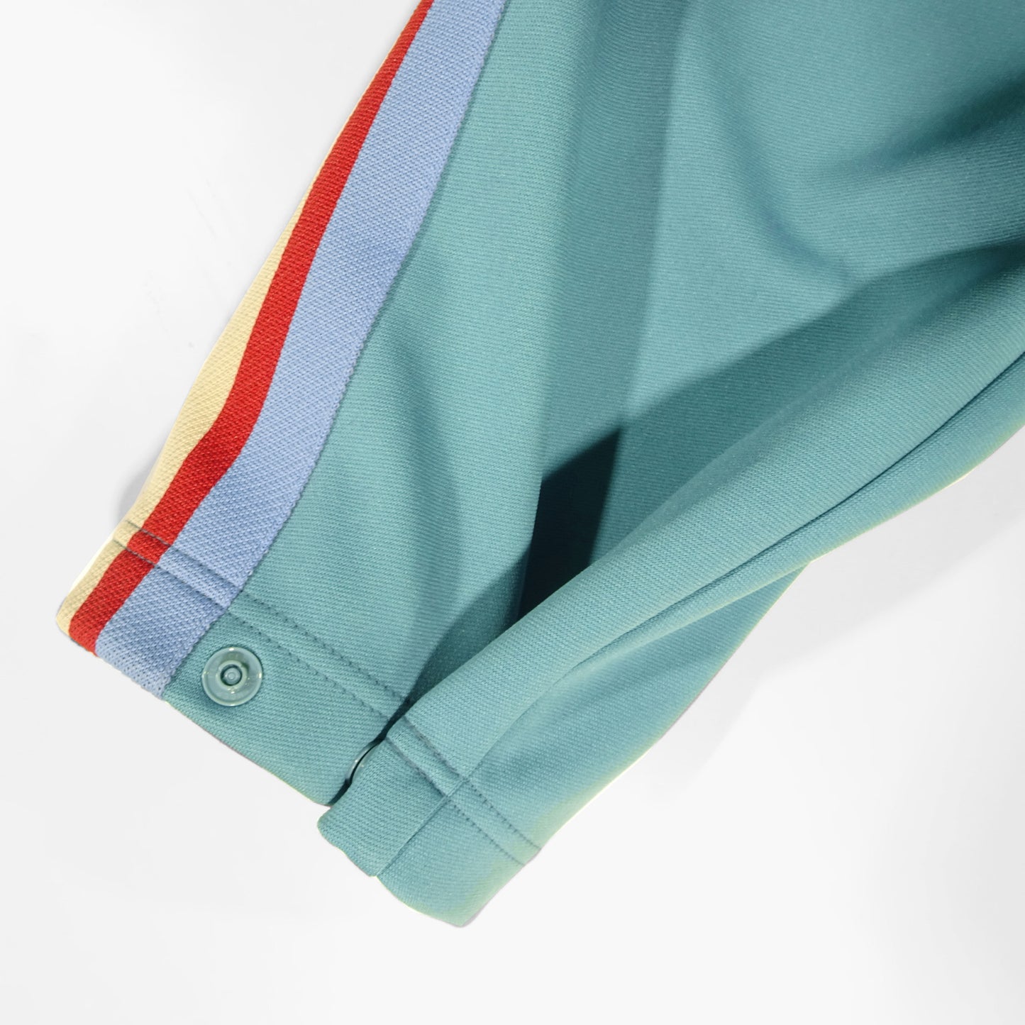 MUZE TURQUOISE LABEL - TRACK JERSEY PANTS(TURQUOISE×RED LINE) ミューズ ジャージスラックス ターコイズ