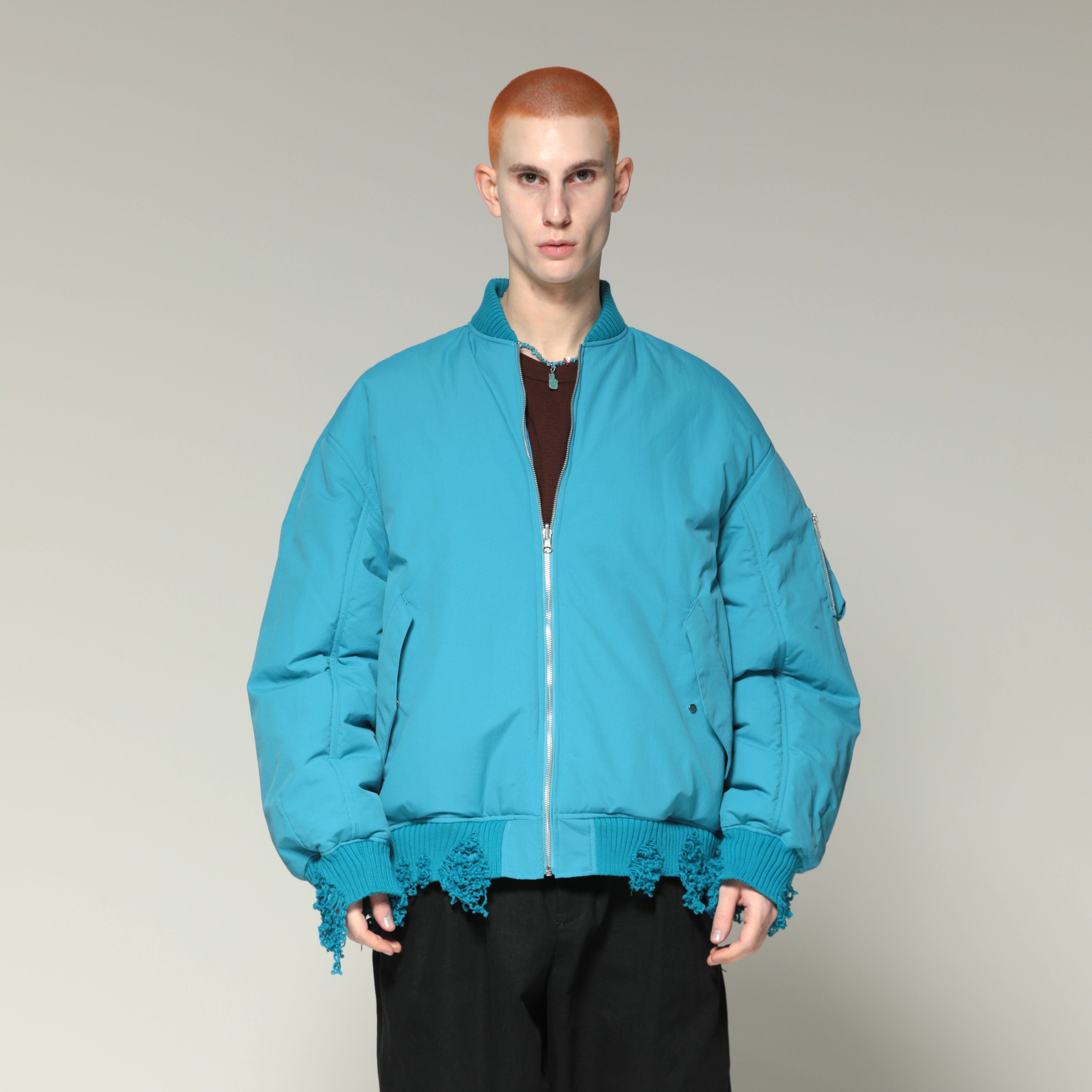 MUZE TURQUOISE LABEL × PETER RIVE - REVERSIBLE MA-1(TURQUOISE