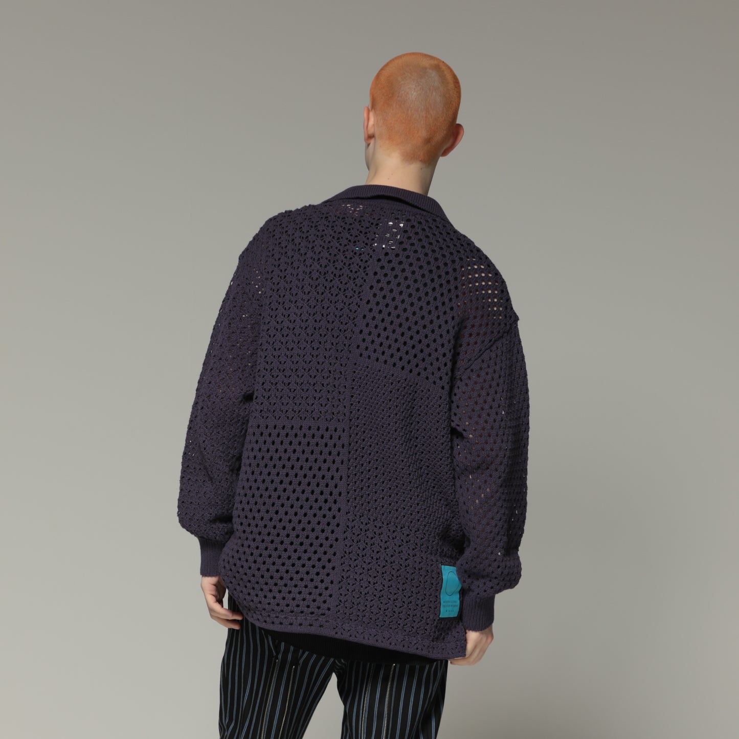 MUZE TURQUOISE LABEL × FACCIES - REC MESH PW LS SH(PURPLE) ミューズ ファッチーズ メッシュシャツ パープル