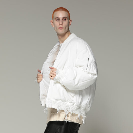 MUZE TURQUOISE LABEL × PETER RIVE - REVERSIBLE MA-1(WHITE) ミューズ ピーターライブ リバーシブル ブルゾン ホワイト