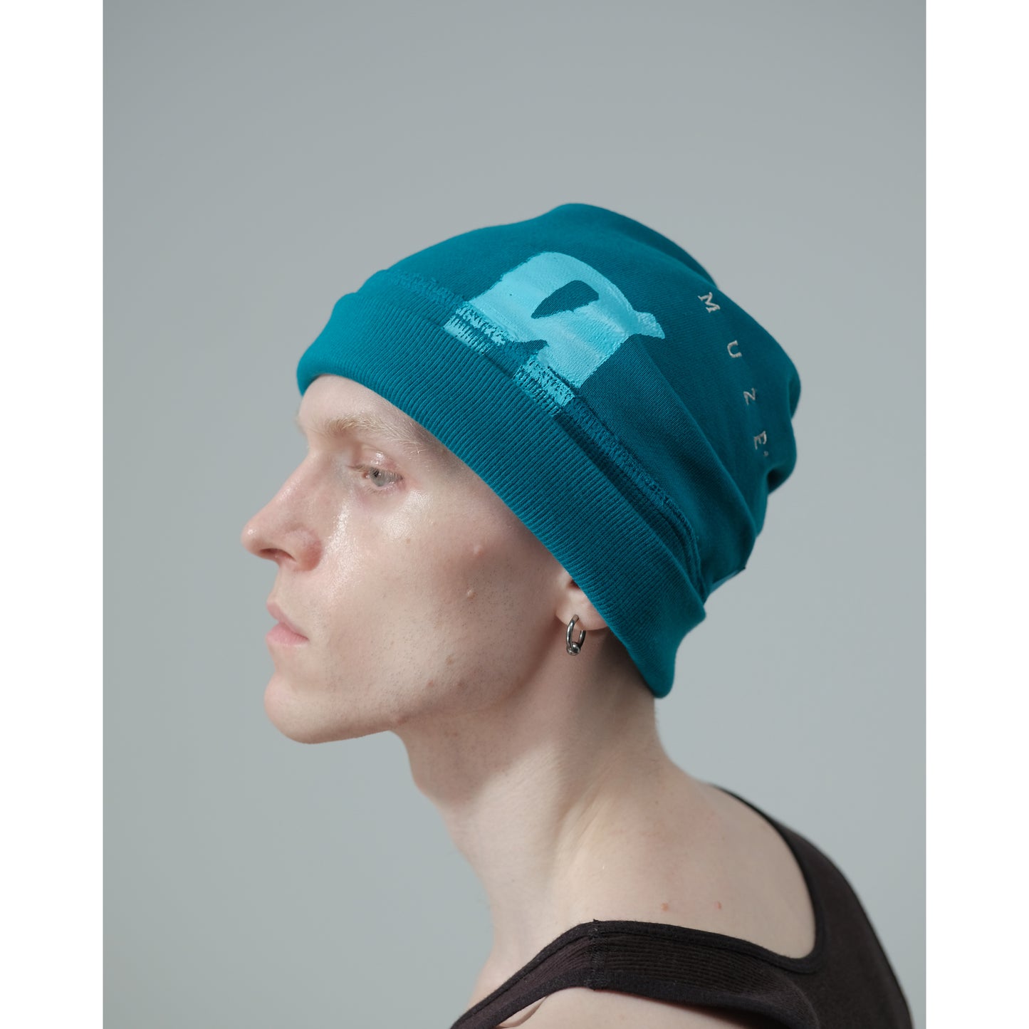 MUZE TURQUOISE LABEL× Ø【EMPTY SETT】™️ - LOGO EMBROIDERY CAP(TURQUOISE) ミューズ エンプティーセット ロゴ エンブロイデリーキャップ ターコイズ