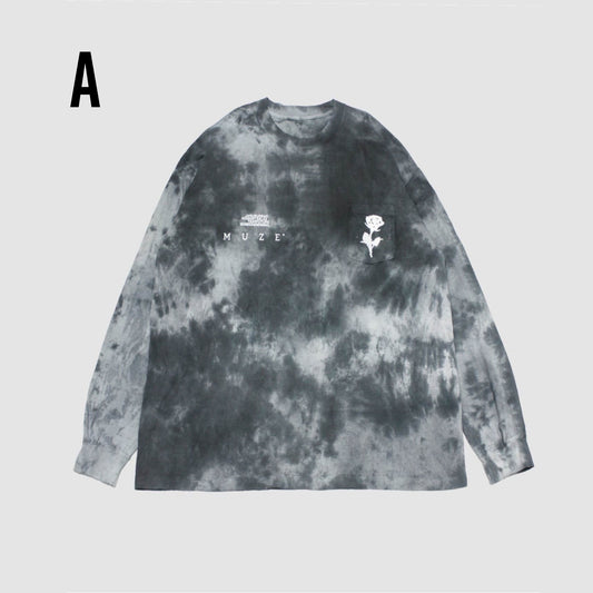 MUZE ミューズ 【TIE-DYE L/S TEE】タイダイ ロングスリーブ(ブラック)