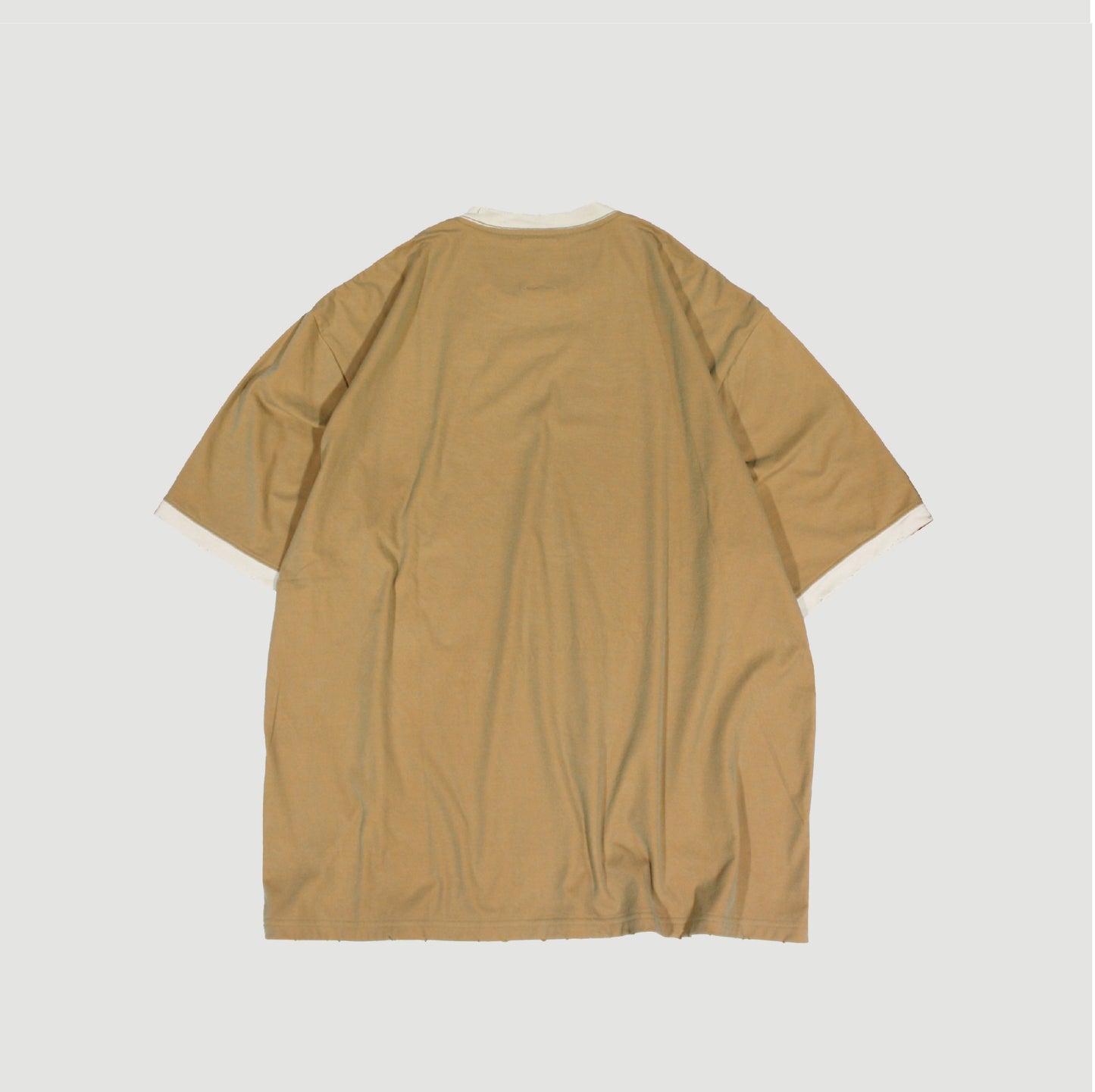 FACCIES - Mirage Used Tee(S/BROWN)ファッチーズ ミラージュ ユーズド Tシャツ ブラウン
