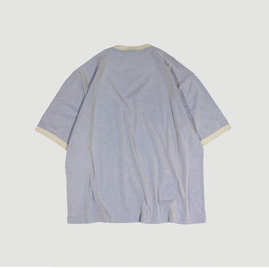 FACCIES - Mirage Used Tee(S/BLUE)ファッチーズ ミラージュ ユーズド Tシャツ ブルー