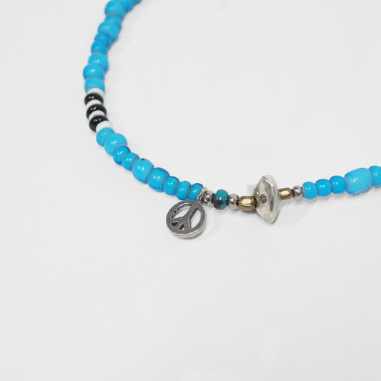 MUZE TURQUOISE LABEL×Sunku-PEACE 2WAY BEADS CODE(SKY BLUE)