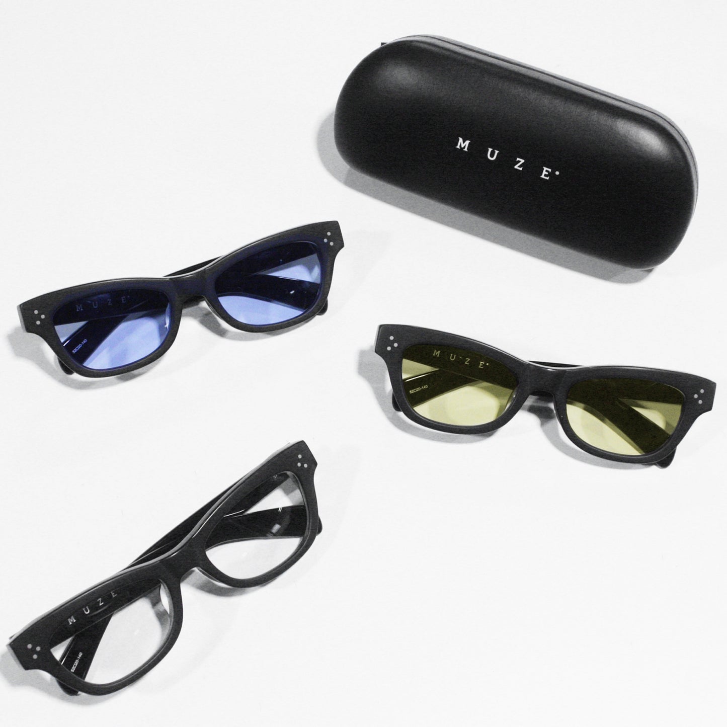 MUZE TURQUOISE LABEL ミューズ ターコイズ レーベル 【Cat Eye Sunglasses produced by INARI】キャットアイ サングラス プロデュースド バイ イナリ(ブラック×ブルー)