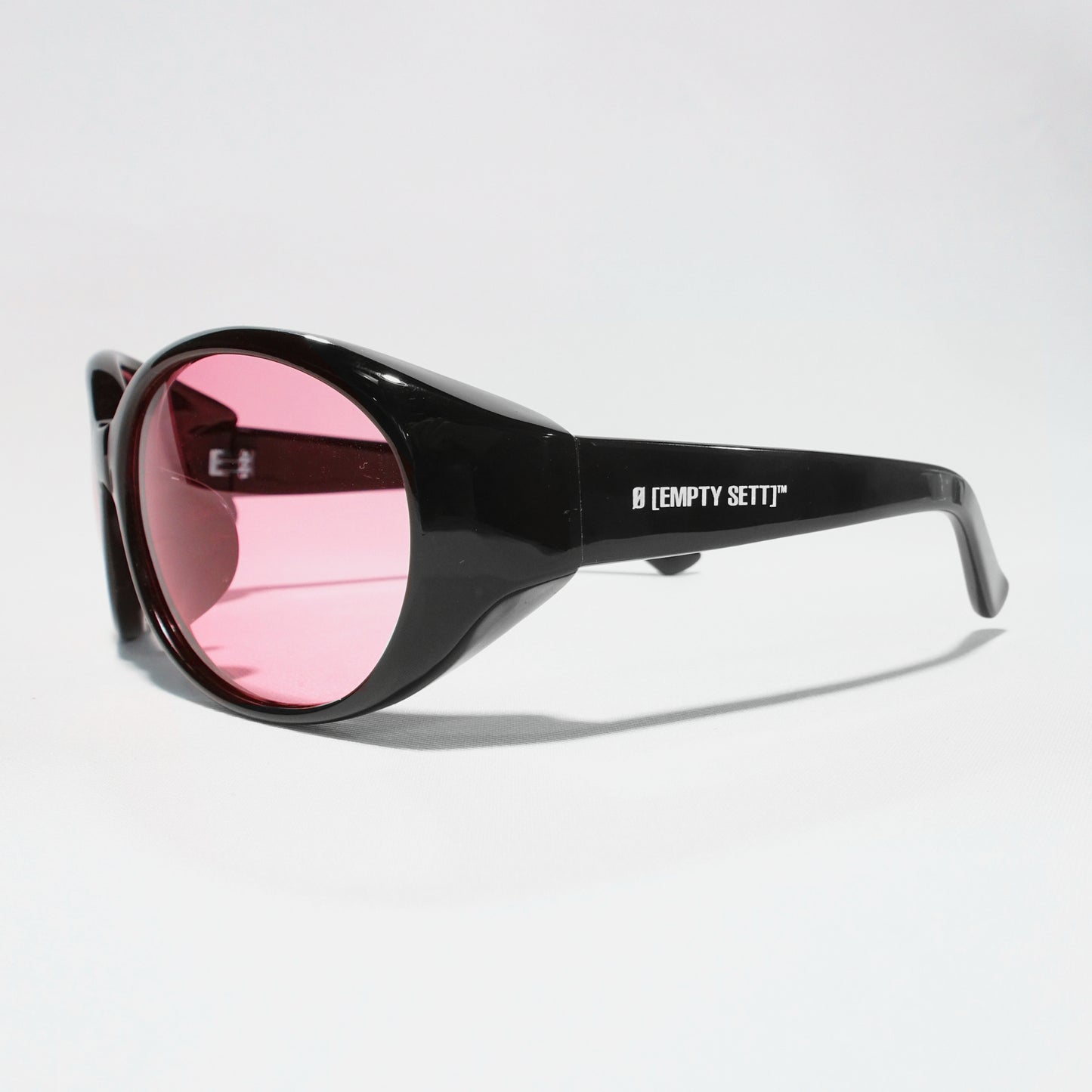 MUZE TURQUOISE LABEL× Ø【EMPTY SETT】™️ - ROUND SUNGLASSES (BLACK×RED) ミューズ エンプティーセット ラウンド サングラス ブラック レッド