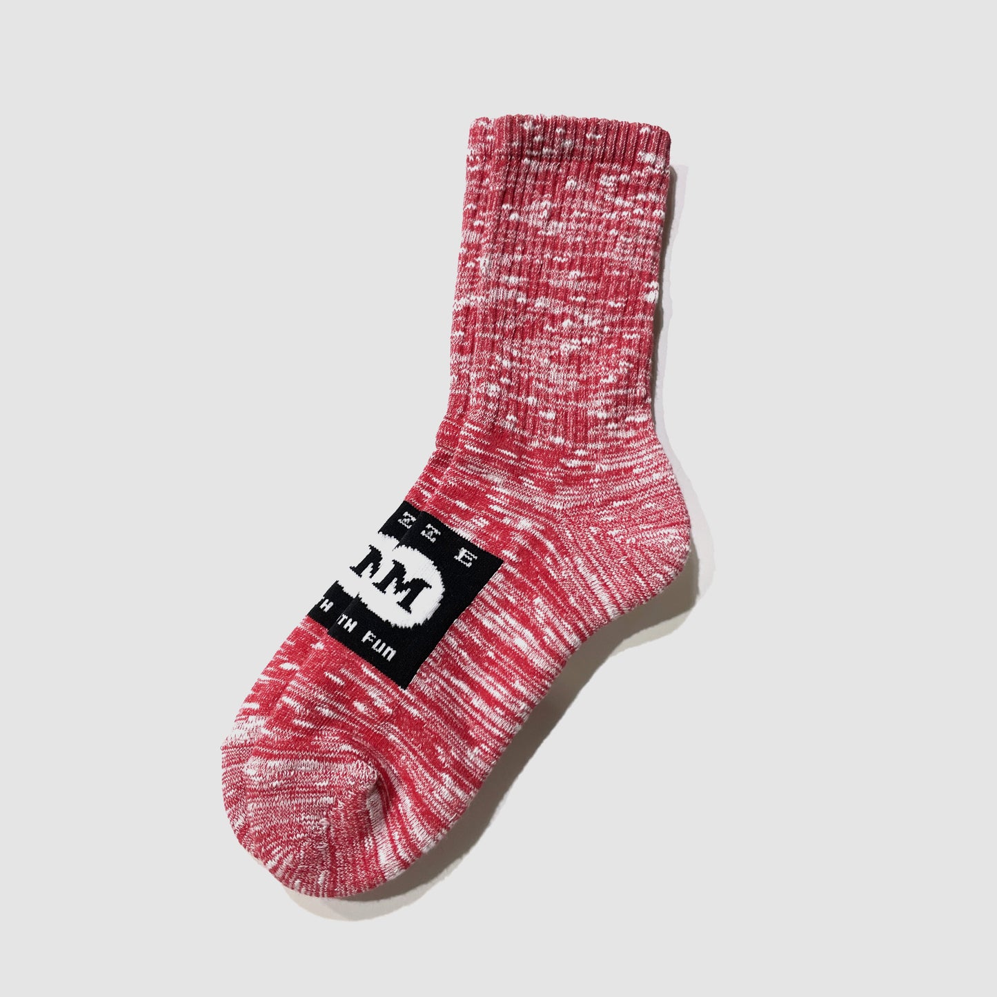 MUZE TURQUOISE LABEL - MUZE×FUN 10th ANNIVERSARY SOX(RED)ミューズ ファン ソックス レッド