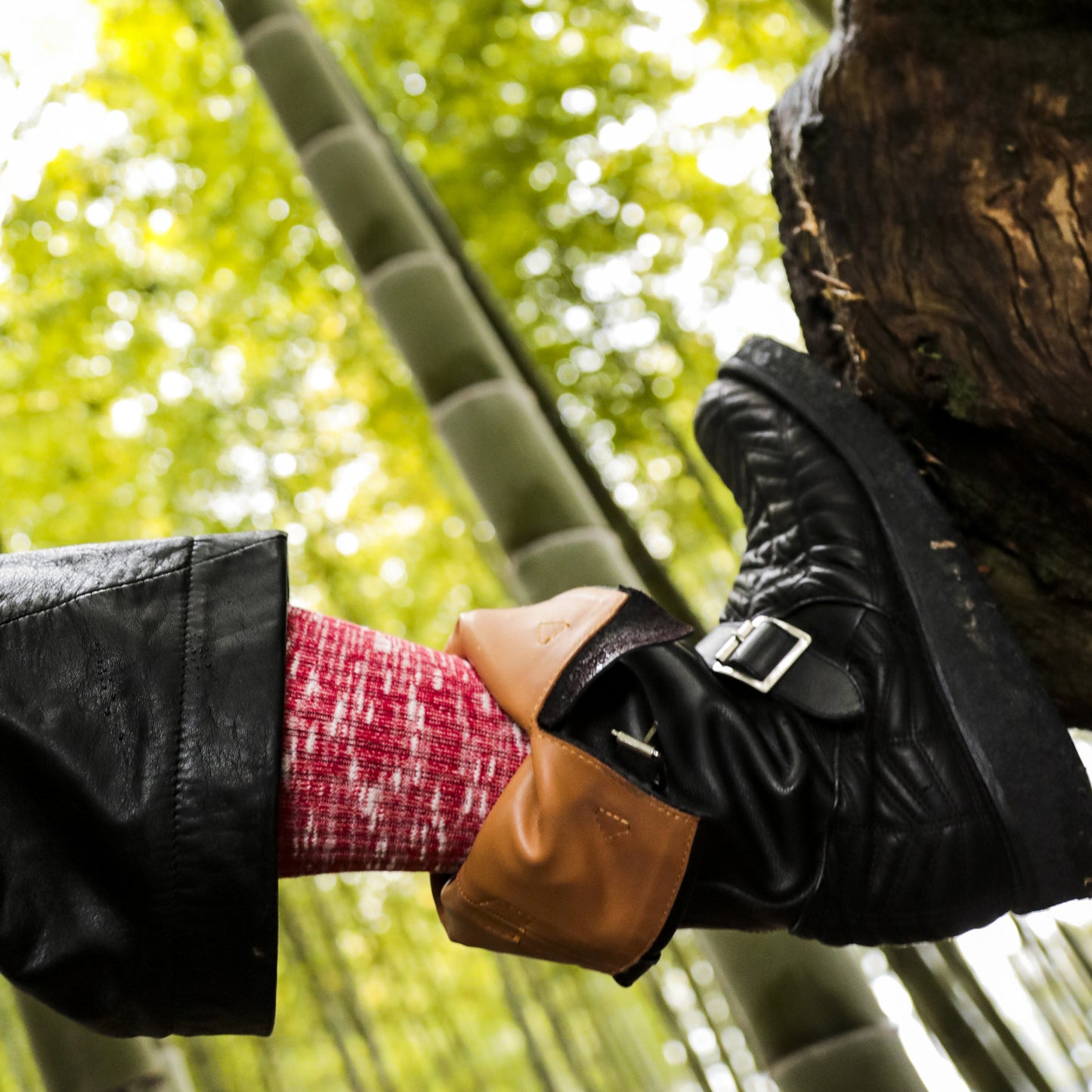 MUZE TURQUOISE LABEL - MUZE×FUN 10th ANNIVERSARY SOX(RED)ミューズ ファン ソックス レッド