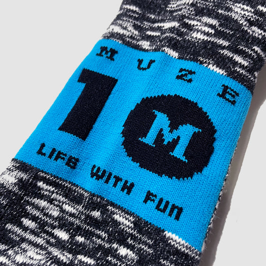 MUZE TURQUOISE LABEL - MUZE×FUN 10th ANNIVERSARY SOX(BLACK)ミューズ ファン ソックス ブラック