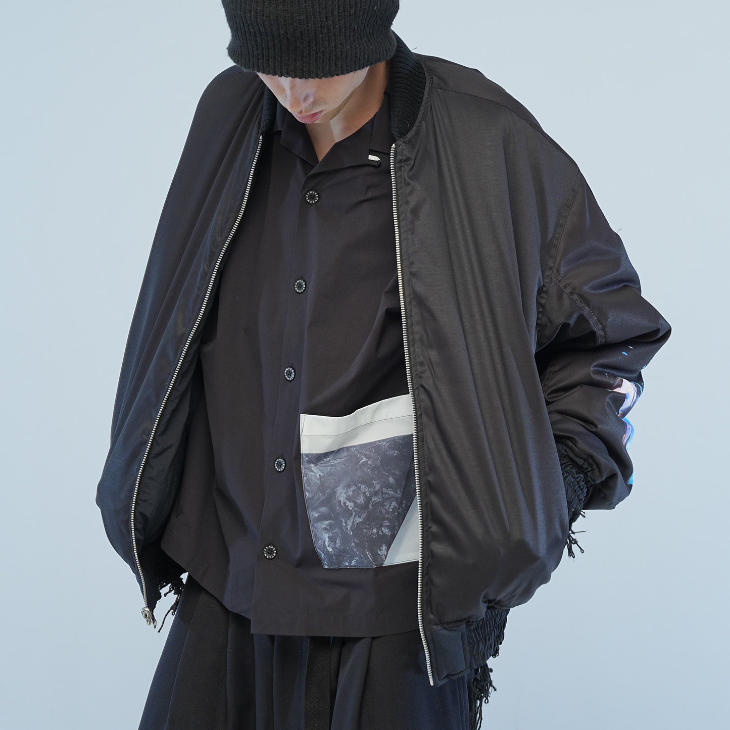 MUZE TURQUOISE LABEL × PETER RIVE - REVERSIBLE MA-1(BLACK) ミューズ ピーターライブ リバーシブル ブルゾン ブラック