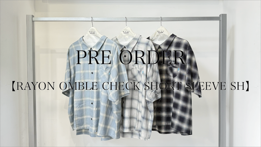 MUZE TURQUOISE LABEL より【RAYON OMBLE CHECK SHORT SLEEVE SH】が受注開始！