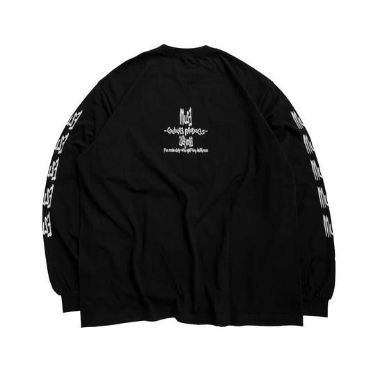 MUZE BLACK LABEL -【MUZE JUMBLE LONG SLEEVE T-SH(BLACK)】ミューズ ロングスリーブ Tシャツ ブラック