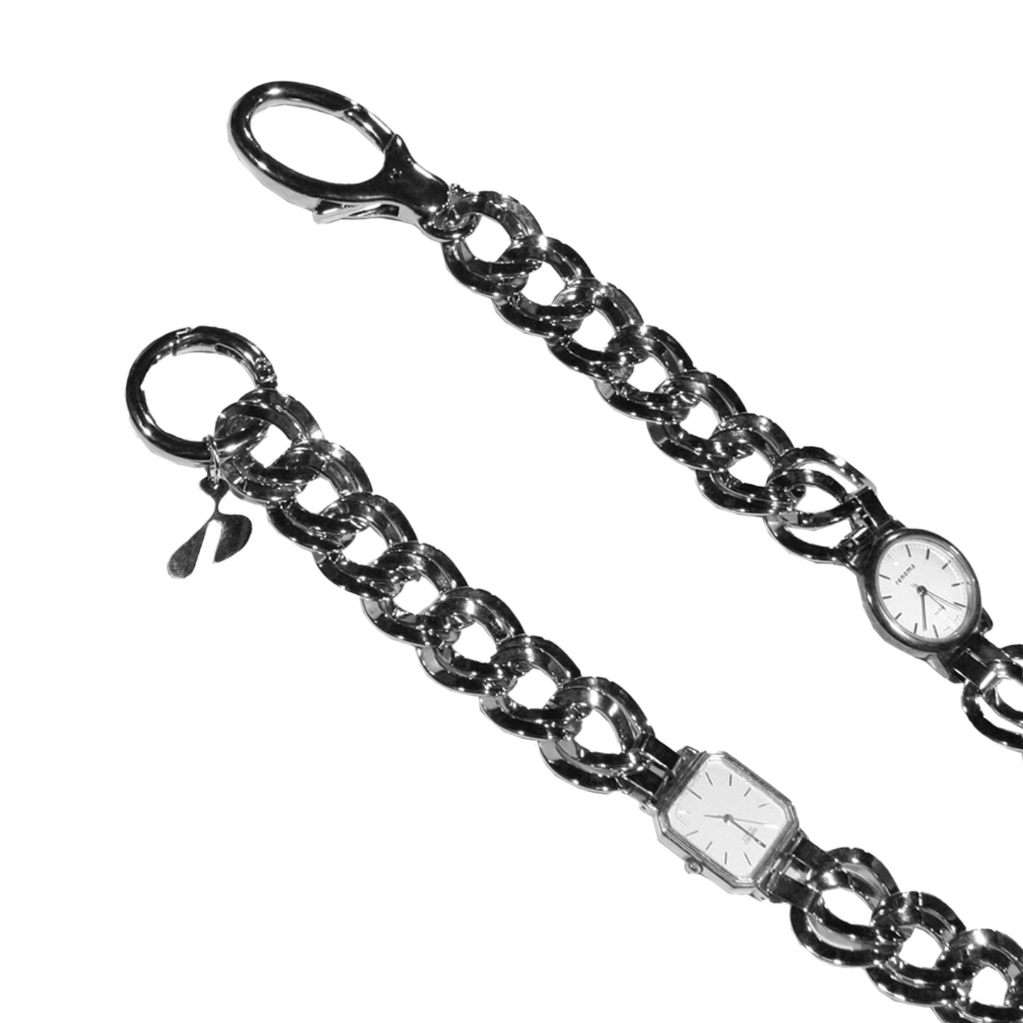 HIDAKA -【VINTAGE WATCH PANTS CHAIN(SILVER)】ヒダカ 時計 ウォレット チェーン ヴィンテージ シルバー