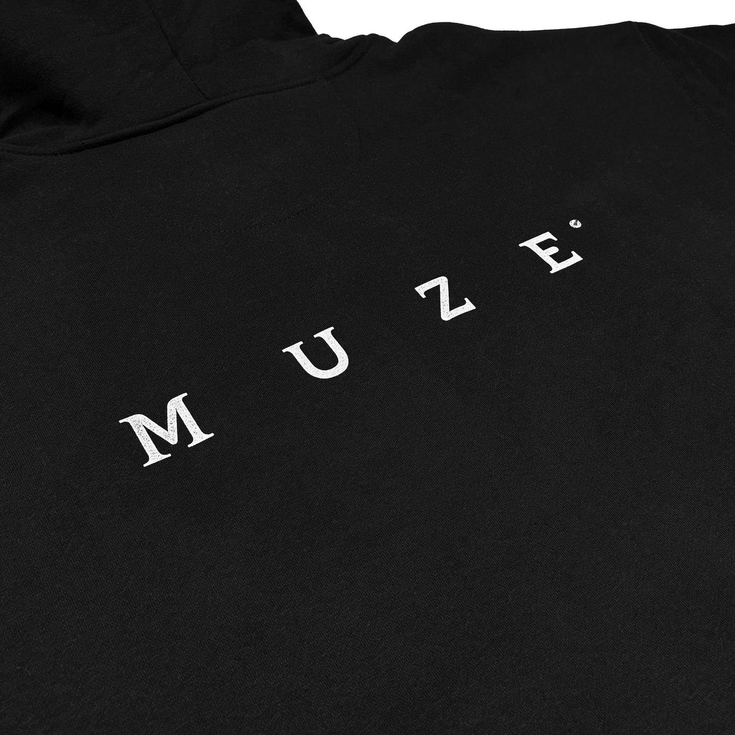 MUZE BLACK LABEL -【MUZE® LOGO REFLECTOR ZIP PK(BLACK)】ミューズ リフレクター ロゴ ジップ パーカー ブラック