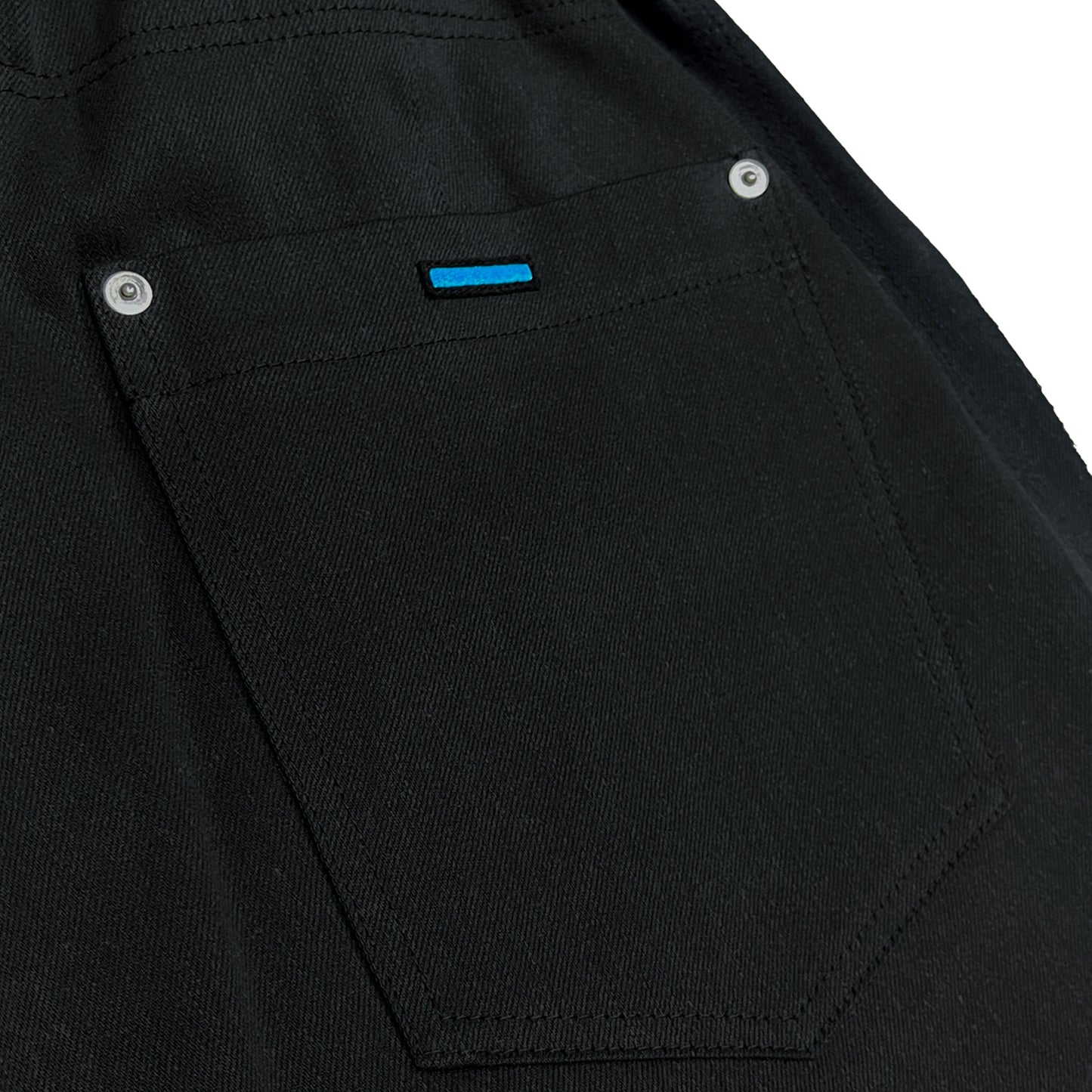 MUZE TURQUOISE LABEL -【SWEAT DOCKING DENIM TROUSERS(BLACK)】 ミューズ スウェット ドッキング デニム トラウザー ブラック