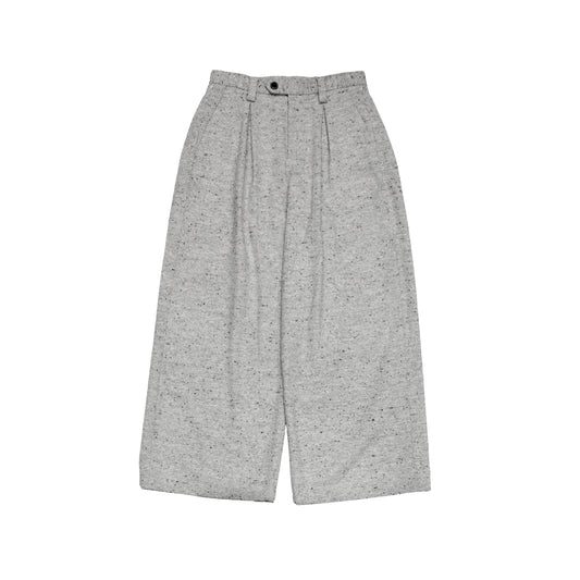 MUZE TURQUOISE LABEL -【OVERSIZED BIG WOOL WIDE TROUSERS(WHITE)】ミューズ オーバーサイズ ビッグ ワイド トラウザー ホワイト