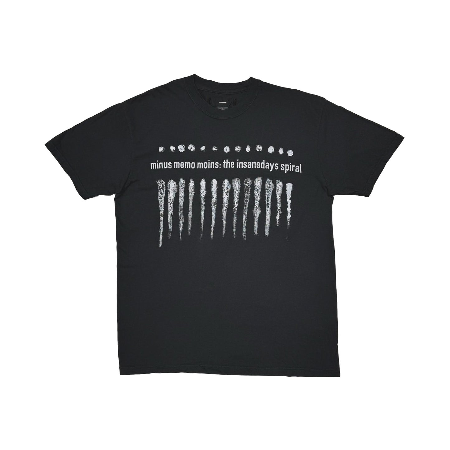 MINUS -【Bootleg Tee(MONOCHROME SHINE)(5YEARS BLACK)】マイナス ブートレグ Tシャツ ブラック