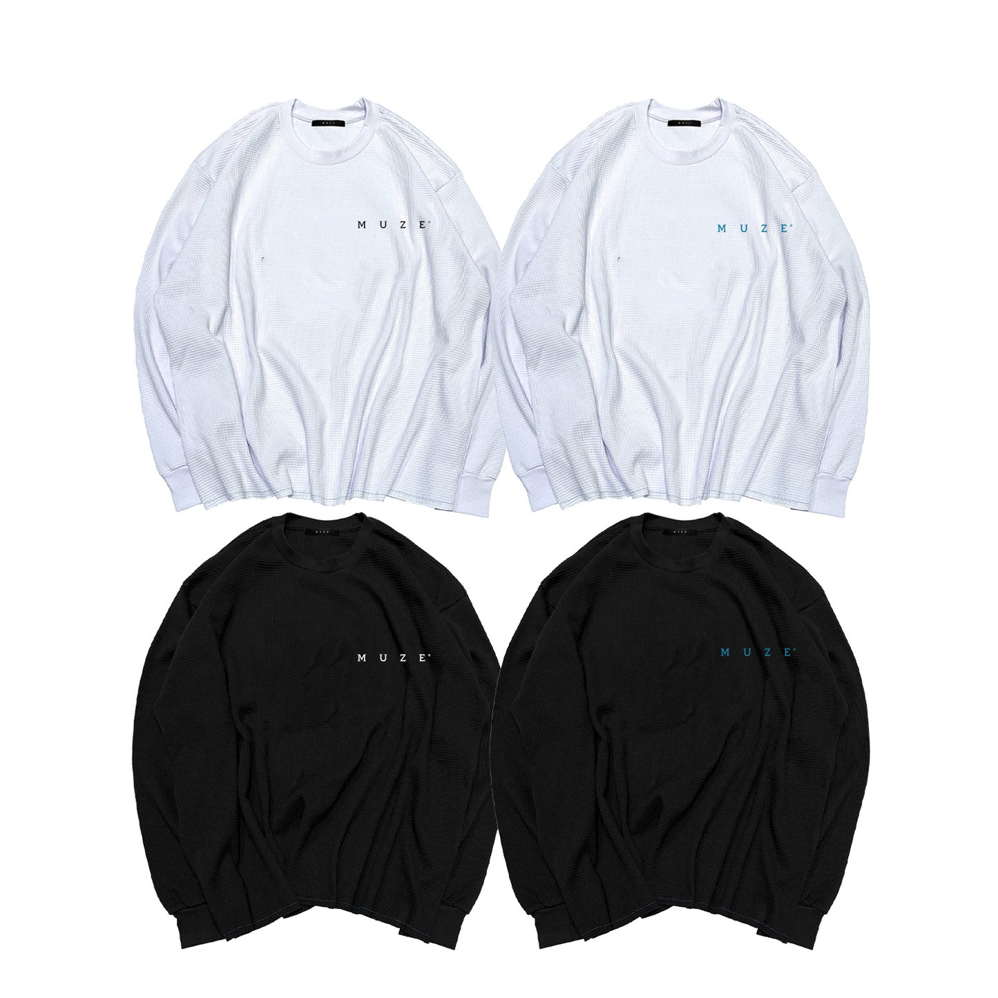 【受注生産限定】MUZE®︎ BLACK LABEL -【MUZE GALLERY 2018-2026 THERMAL L/S T-SH】ミューズ ギャラリー サーマル Tシャツ