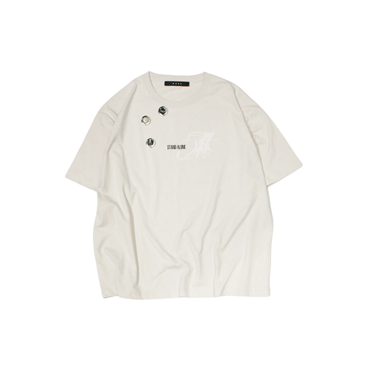 MUZE BLACK LABEL -【Object Ø T-SH (CLOUD DANCER)】ミューズ オブジェクト エンプティー Tシャツ クラウド ダンサー