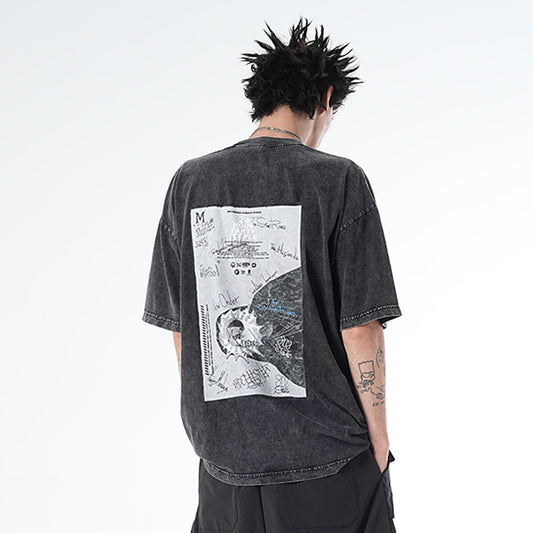 MUZE BLACK LABEL - 【MUZE 24HOUR PARTY PEOPLE MINERAL WASH T-SH(CARBON BLACK)】ミューズ ミネラルウォッシュ Tシャツ カーボン ブラック