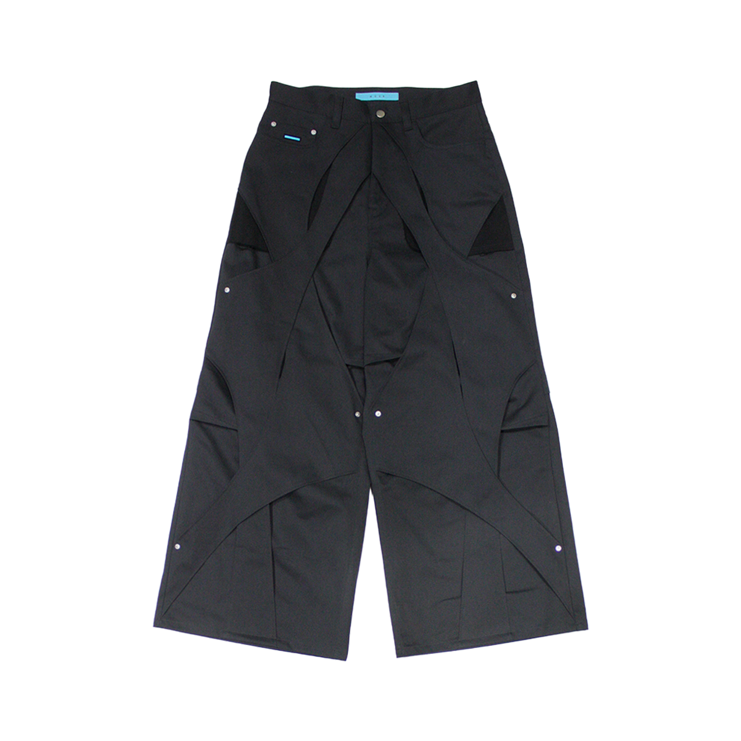 MUZE®︎ -【SULFUR-DYED CHINO CROSS WIDE TROUSERS (BLACK×BLACK MUZE®︎ -【SULFUR-DYED CHINO CROSS WIDE TROUSERS (BLACK×BLACK