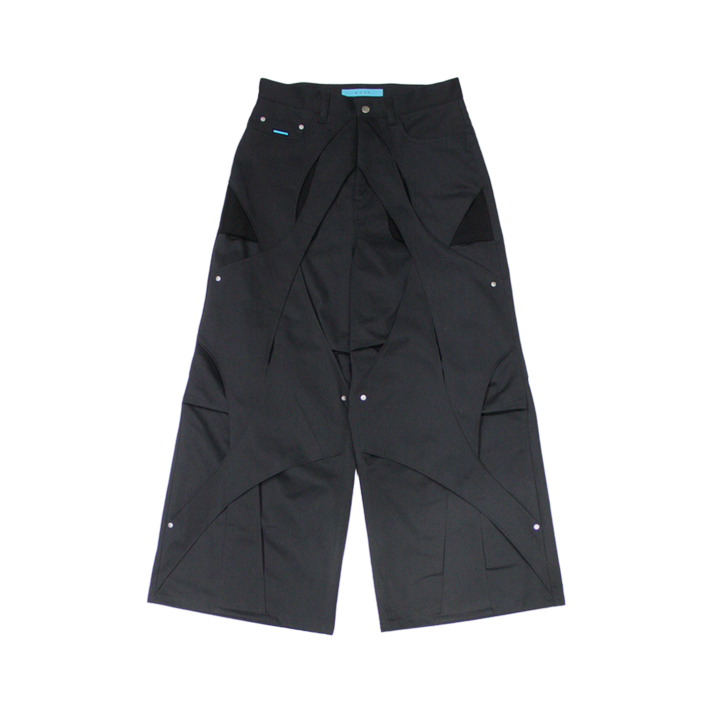 MUZE®︎ -【SULFUR-DYED CHINO CROSS WIDE TROUSERS (BLACK×BLACK)】硫化染 チノ クロス トラウザー ブラック