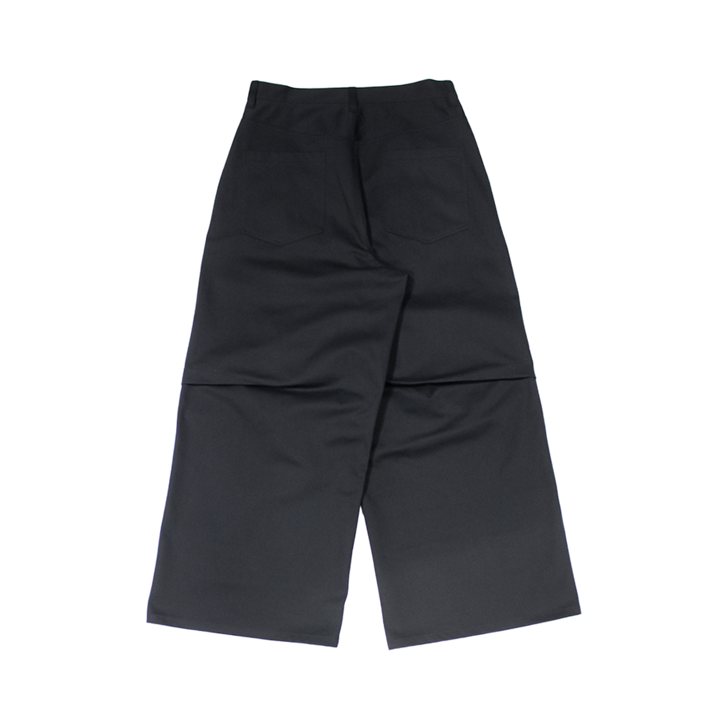 MUZE®︎ -【SULFUR-DYED CHINO CROSS WIDE TROUSERS (BLACK×BLACK)】硫化染 チノ クロス トラウザー ブラック