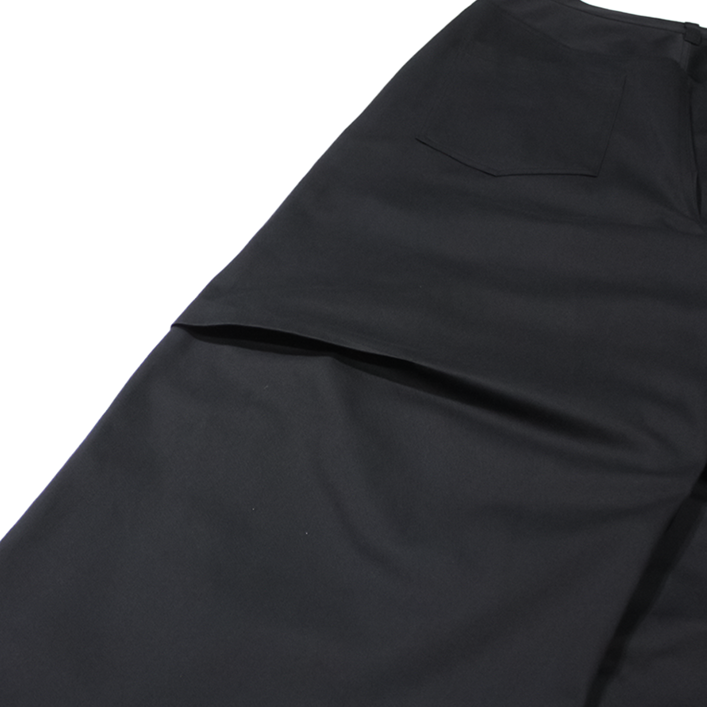 MUZE®︎ -【SULFUR-DYED CHINO CROSS WIDE TROUSERS (BLACK×BLACK)】硫化染 チノ クロス トラウザー ブラック