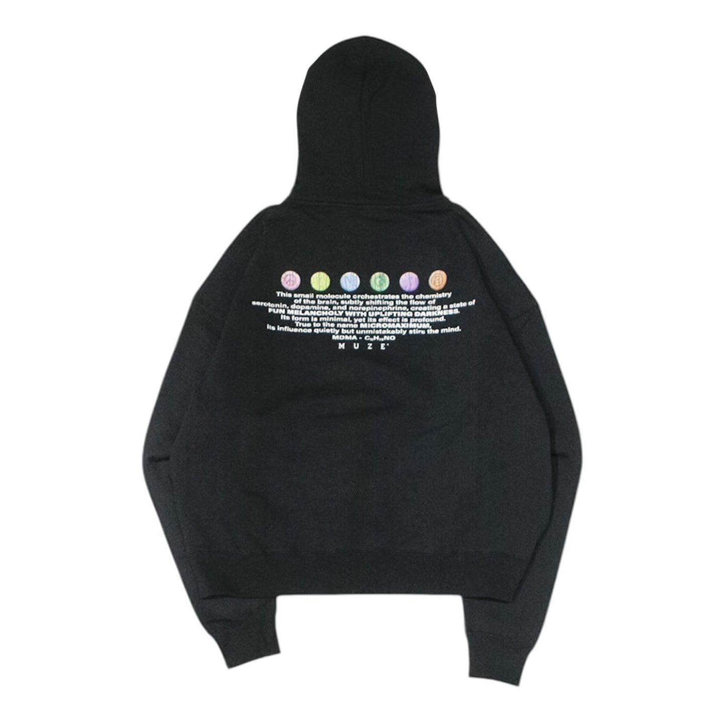 MUZE®︎ TURQUOISE LABEL -【MUZE®︎ MICROMAXIMUM TABLET WIDE SWEAT HOODIE】ミューズ マイクロマキシマム タブレット ワイド スウェット フーディ