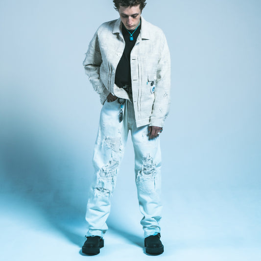 MUZE CLASSICO - ×MINUS 100YEARS WORK JEANS (BAGGY) ミューズ マイナス 2023年春夏 ワークジーンズ バギー