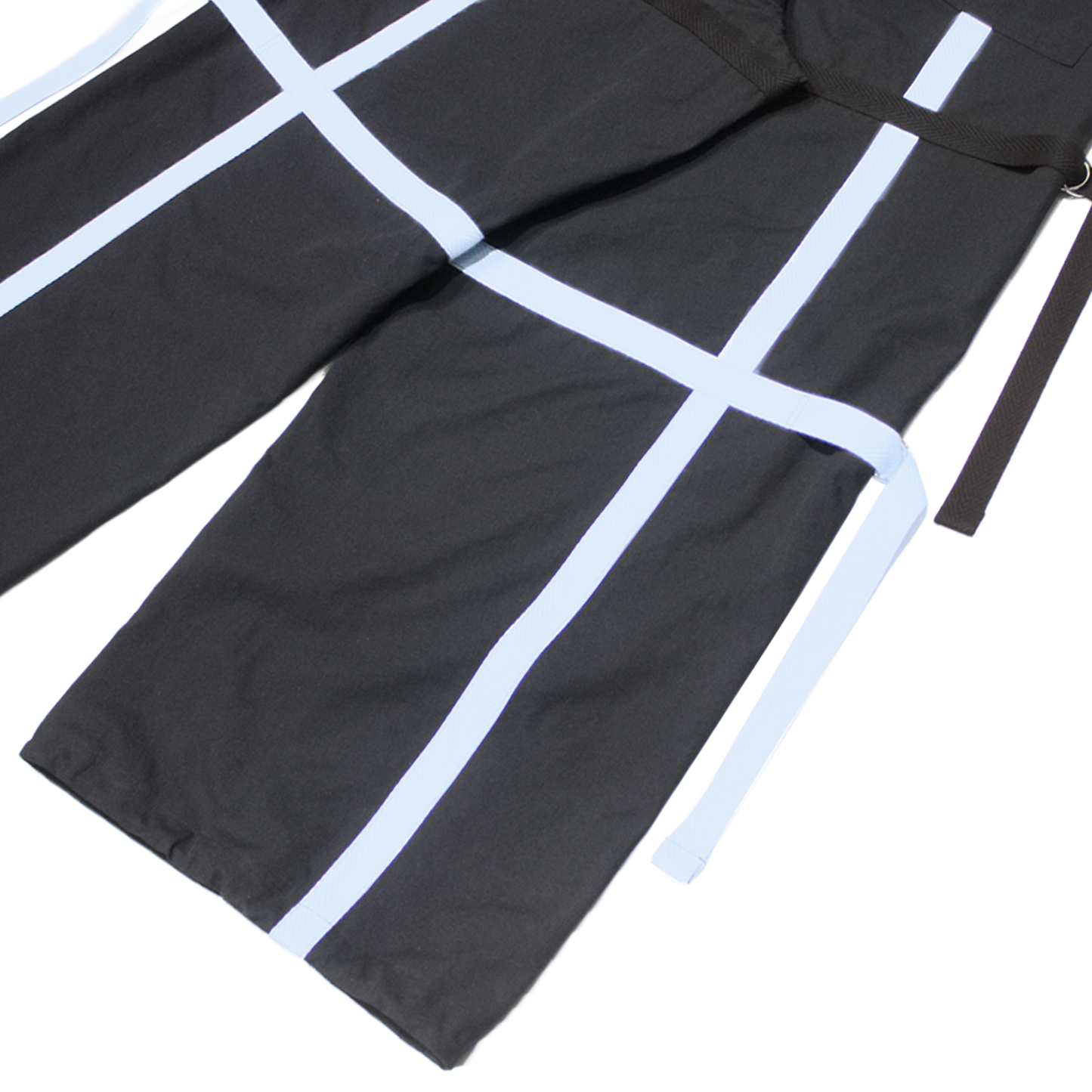 MUZE®︎ TURQUOISE LABEL -【BELTED WIDE TROUSERS(BLACK×BLUE)】ミューズ ベルテッド ワイド トラウザー ブラック ブルー