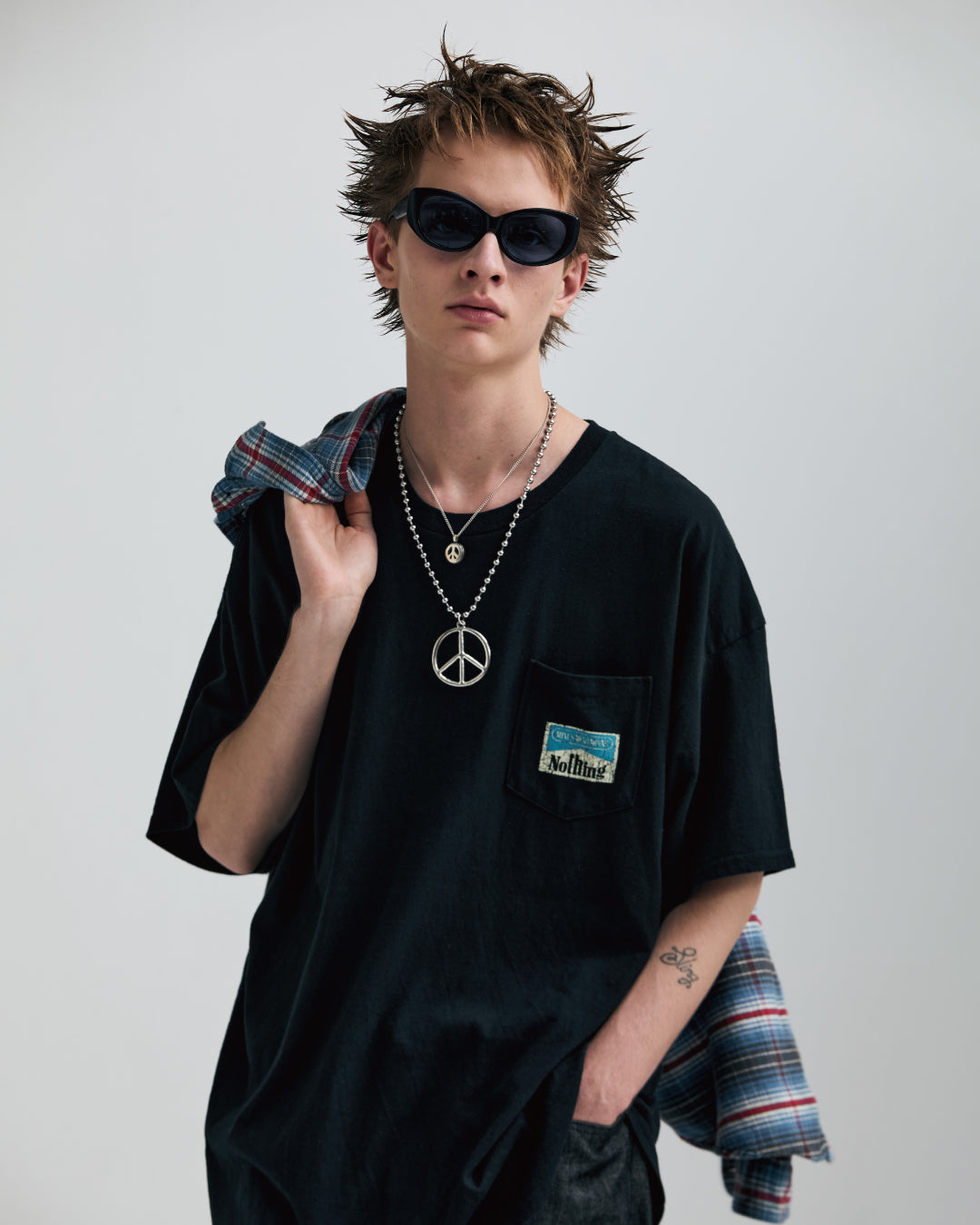 MUZE BLACK LABEL × MINUS -【BOOTLEG POCKET TEE(NOTHING)ICE BLAST(BLACK)】ミューズ マイナス ブートレグ ポケット Tシャツ ブラック