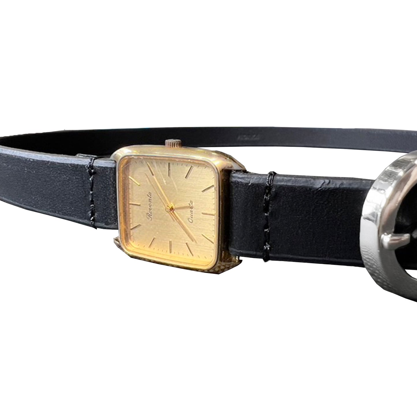 HIDAKA -【VINTAGE WATCH BELT(BLACK)】ヒダカ 時計 ベルト ヴィンテージ ブラック