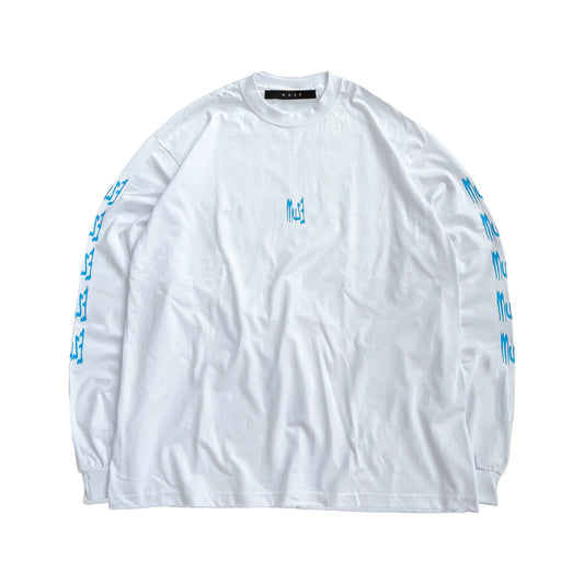 MUZE BLACK LABEL -【MUZE JUMBLE LONG SLEEVE T-SH(WHITE)】ミューズ ロングスリーブ Tシャツ ホワイト