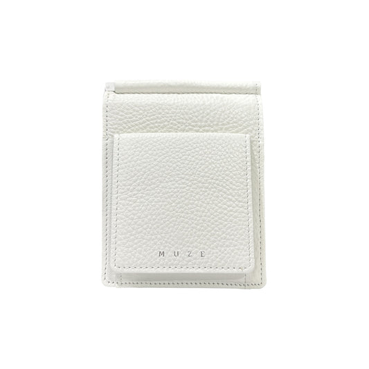 MUZE -【LEATHER MONEY CLIP WALLET(WHITE)】ミューズ レザー マネー クリップ 財布 ホワイト