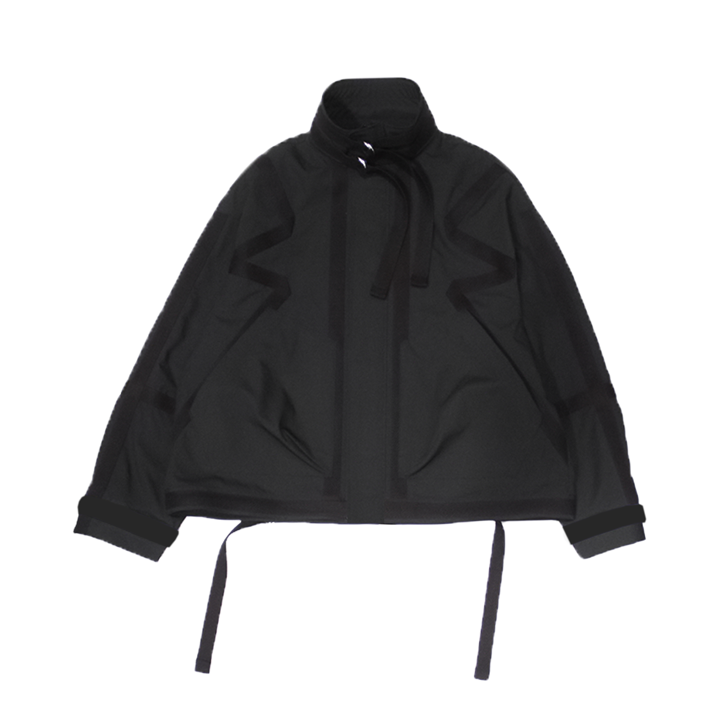 MUZE®︎ TURQUOISE LABEL -【BELTED M-65 WIDE BLOUSON(BLACK×BLACK)】ミューズ ベルテッド ワイド ブルゾン ブラック