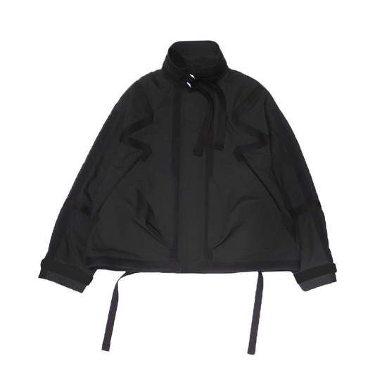 MUZE®︎ TURQUOISE LABEL -【BELTED M-65 WIDE BLOUSON(BLACK×BLACK)】ミューズ ベルテッド ワイド ブルゾン ブラック