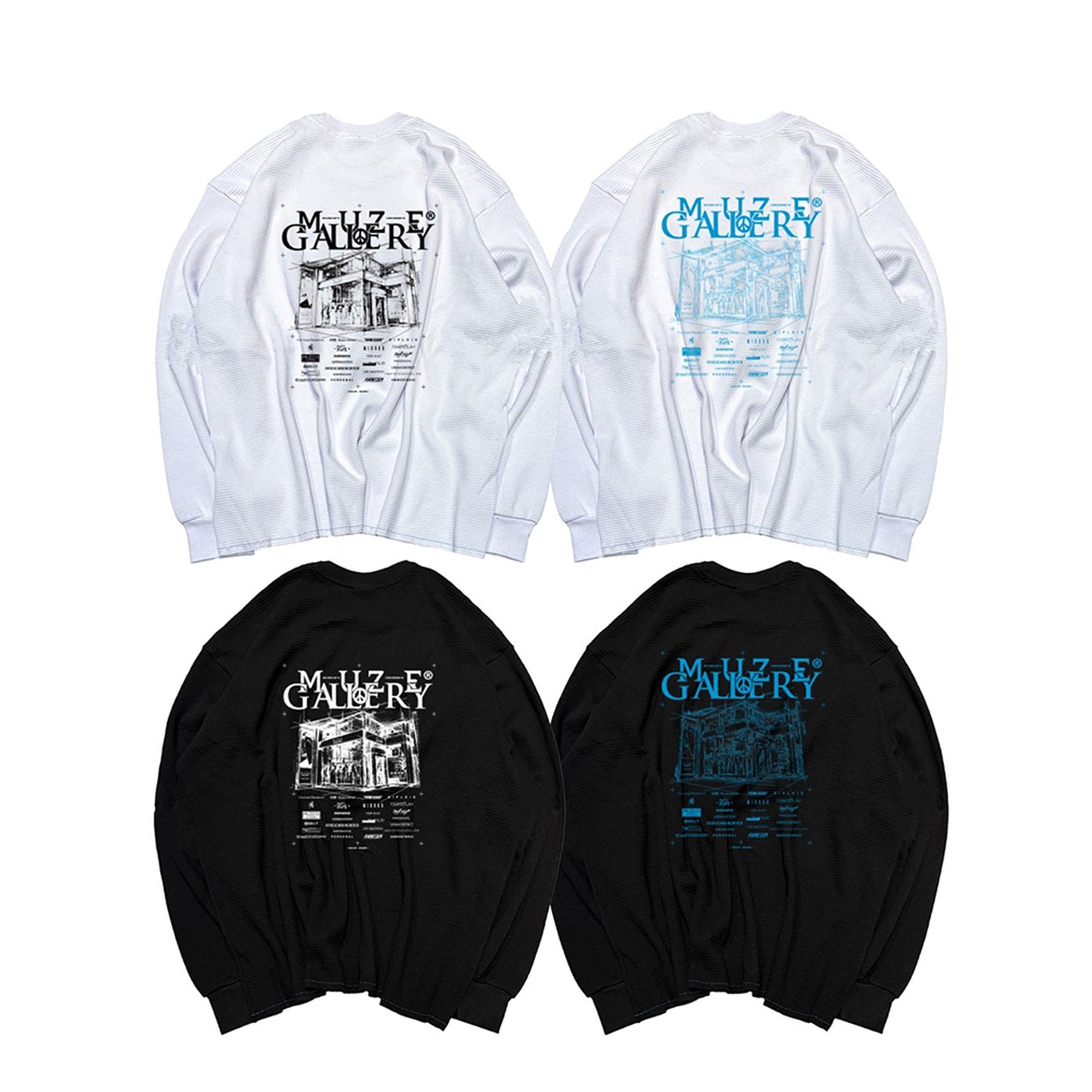 【受注生産限定】MUZE®︎ BLACK LABEL -【MUZE GALLERY 2018-2026 THERMAL L/S T-SH】ミューズ ギャラリー サーマル Tシャツ