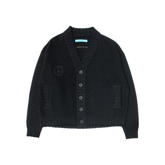 MUZE TURQUOISE LABEL - MUZE® PEACE CARDIGAN(BLACK)ミューズ ピース カーディガン ブラック