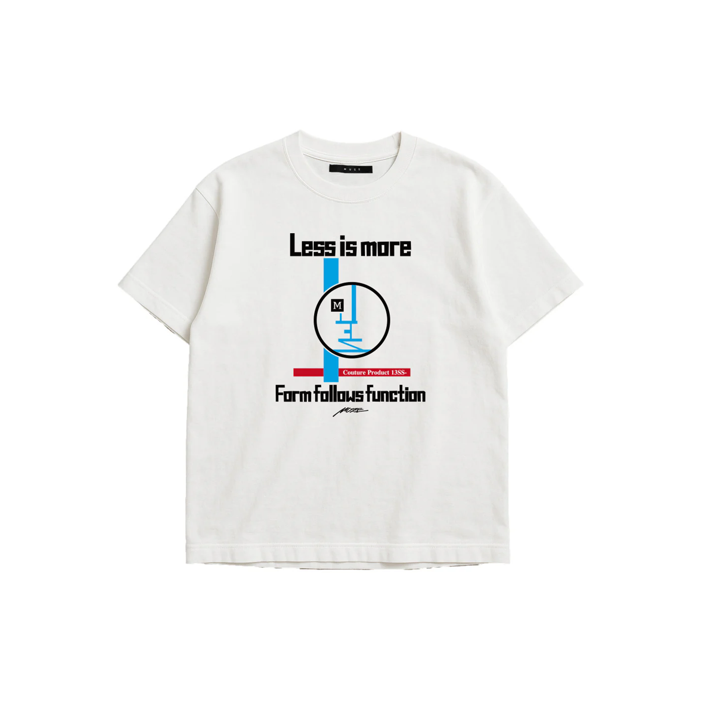 MUZE BLACK LABEL -【MUZE® POSTER T-SH (WHITE)】ミューズ ポスターTシャツ ホワイト