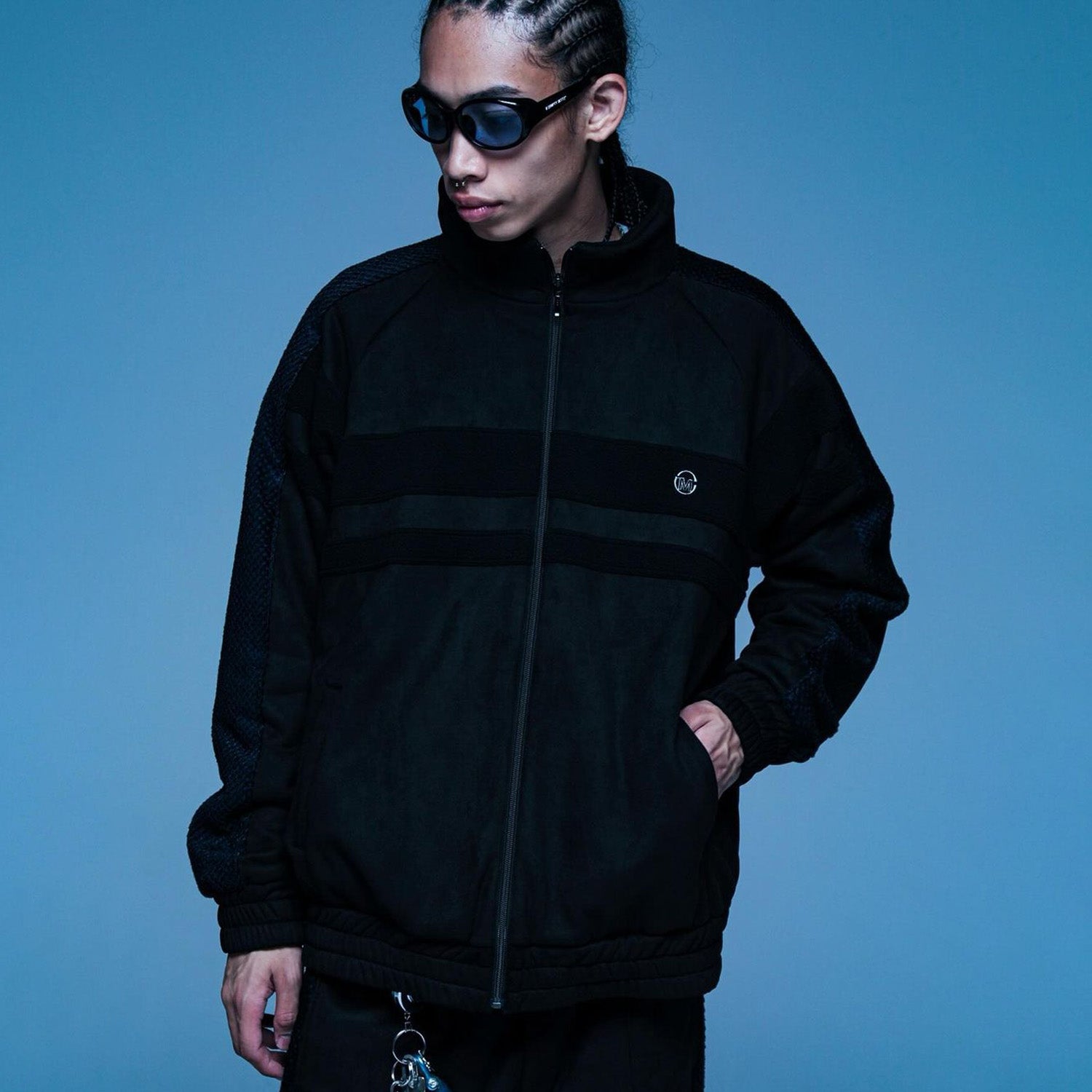 MUZE TURQUOISE LABEL - SWITCHING TRACK BLOUSON(BLACK)ミューズ トラック ジャケット ブラック