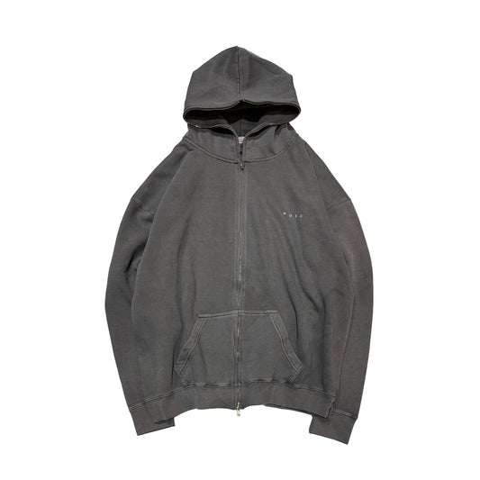 MUZE BLACK LABEL -【MUZE® LOGO REFLECTOR ZIP PK(PIGMENT BLACK)】ミューズ リフレクター ロゴ ジップ パーカー ピグメント ブラック