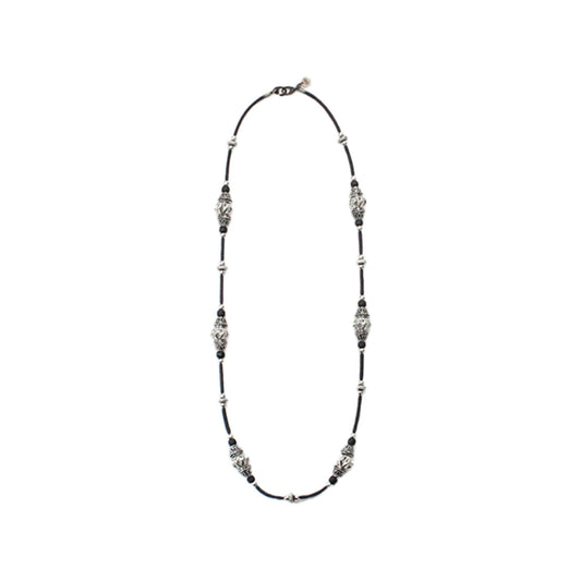 GARA - KING SOLOMON NECKLACE(BLACK × SILVER) ガラ ネックレス ブラック シルバー