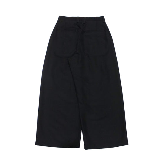 MUZE TURQUOISE LABEL -【OVERSIZED BIG WOOL WIDE TROUSERS(BLACK)】ミューズ オーバーサイズ ビッグ ワイド トラウザー ブラック