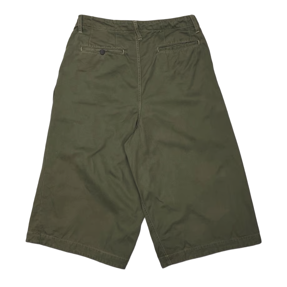 MINUS -【Wrapped Work Shorts(AGED TWILL)(OLIVE)】マイナス ラップ ワーク ショーツ オリーブ