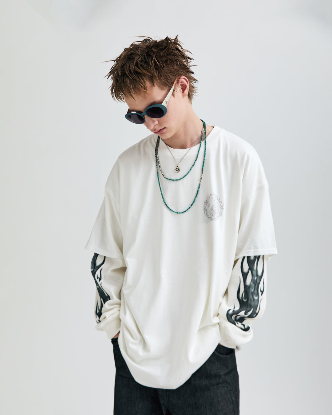MUZE BLACK LABEL -【STAND ALONE YIN-YANG T-SH (WHITE)】ミューズ スタンド アローン インヤン Tシャツ ホワイト